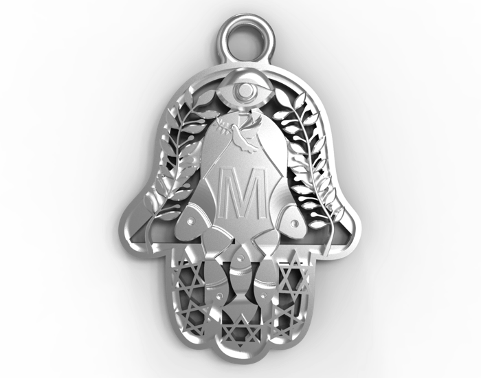 Sterling Silver Peace Pendants - Hamsa Gifts