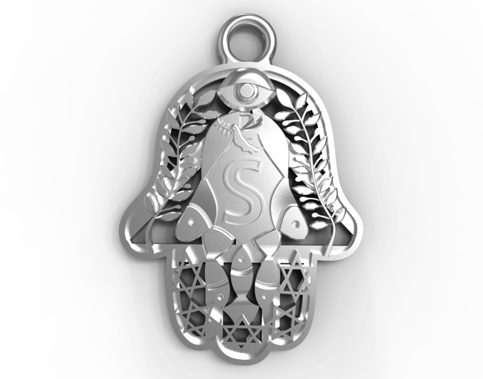 Sterling Silver Peace Pendants - Hamsa Gifts