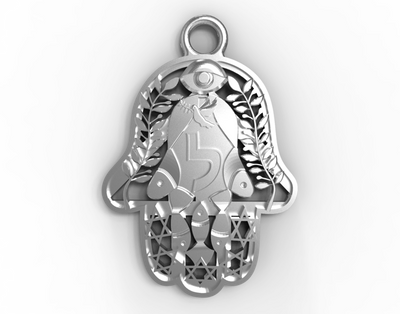 Sterling Silver Peace Pendants - Hamsa Gifts