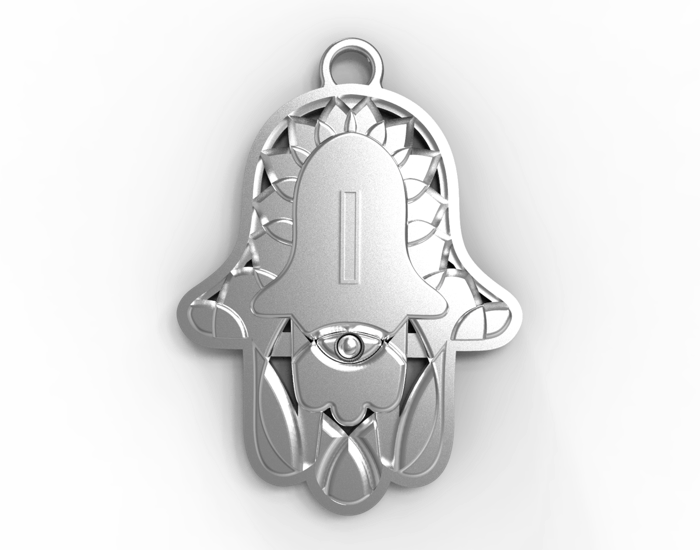 Sterling Silver Splendor Pendants - Hamsa Gifts