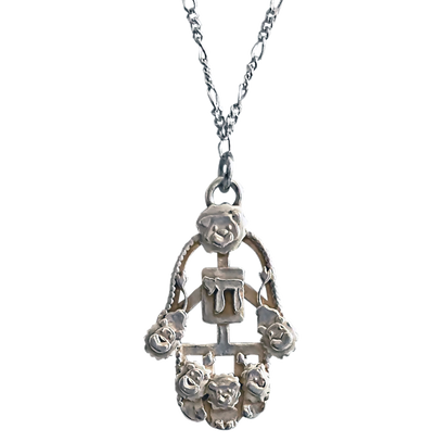 Silver Lightened Chai Pendants - Hamsa Gifts