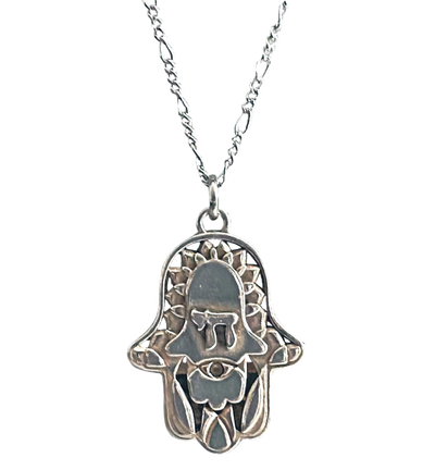 Silver Lightened Chai Pendants - Hamsa Gifts