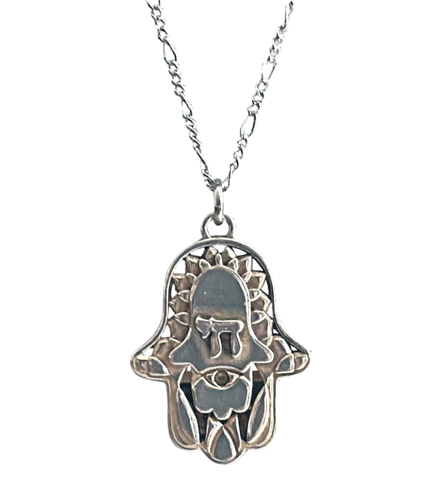 Silver Lightened Chai Pendants - Hamsa Gifts