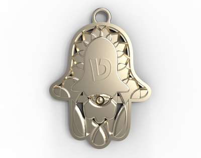 White Gold Splendor Pendants - Hamsa Gifts