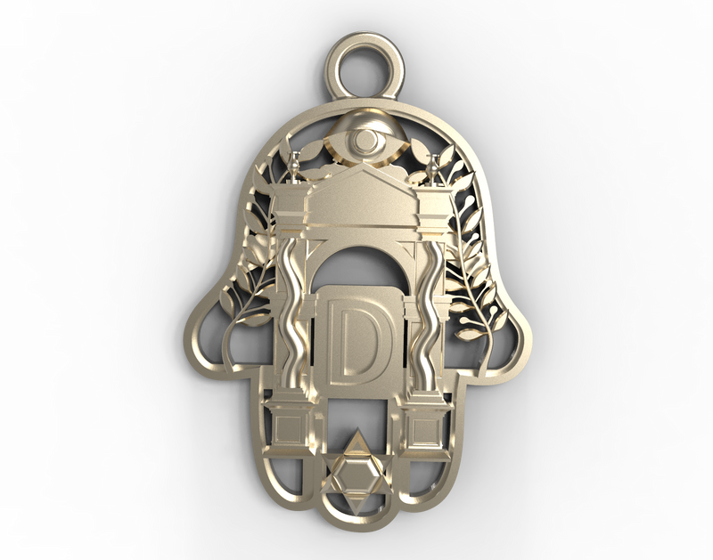 White Gold Passages Pendants - Hamsa Gifts