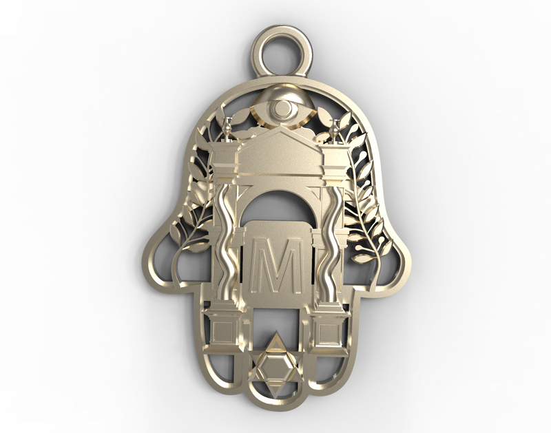 White Gold Passages Pendants - Hamsa Gifts