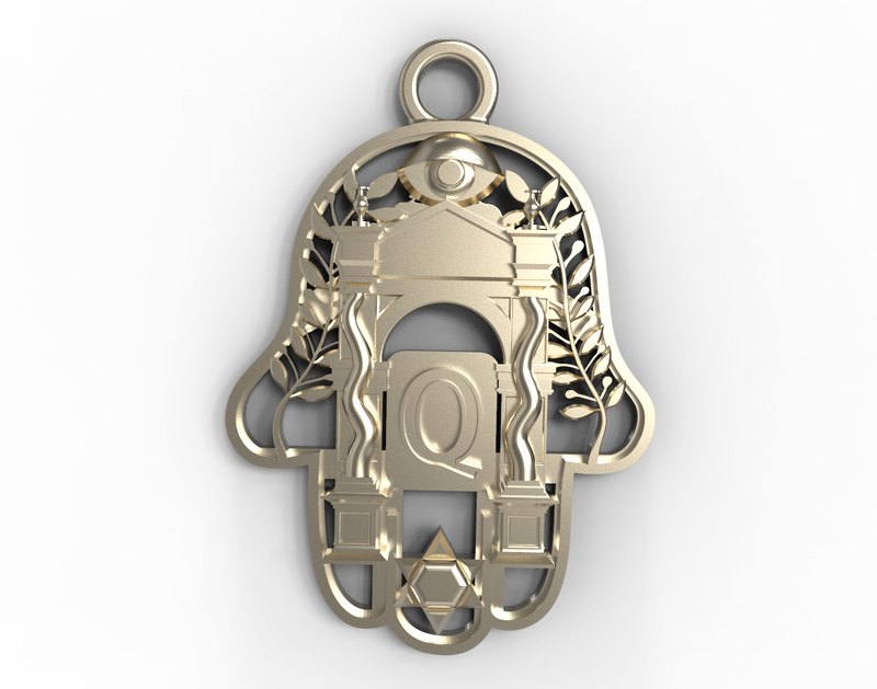 White Gold Passages Pendants - Hamsa Gifts